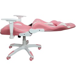 INSTIGO Silla Gamer Ergonómica Silla de Oficina y Escritorio Ejecutiva (Rosa & Blanco)