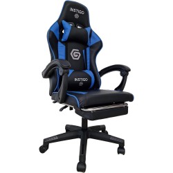 NSTIGO Silla Gamer Ergonómica IG642 Reclinable hasta 135° Silla de Oficina y Escritorio Ejecutiva (Negro & Azul)