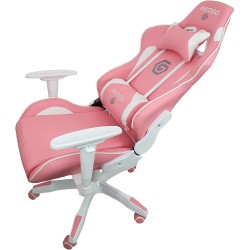 INSTIGO Silla Gamer Ergonómica IG626 Reclinable hasta 180° Silla de Oficina y Escritorio Ejecutiva (Rosa & Blanco)