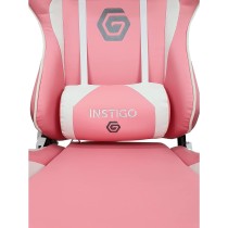 INSTIGO Silla Gamer Ergonómica IG626 Reclinable hasta 180° Silla de Oficina y Escritorio Ejecutiva (Rosa & Blanco)