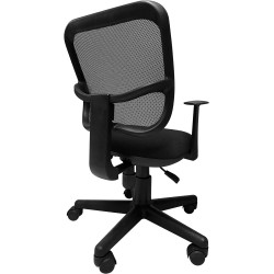 I SEATING Silla Oficina ejecutiva con Soporte en Respaldo para Escritorio para computadora Negra Silla Gamer