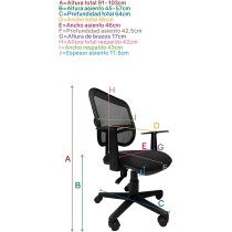 I SEATING Silla Oficina ejecutiva con Soporte en Respaldo para Escritorio para computadora Negra Silla Gamer