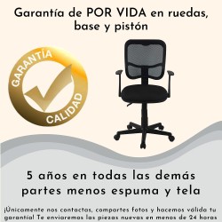 I SEATING Silla Oficina ejecutiva con Soporte en Respaldo para Escritorio para computadora Negra Silla Gamer