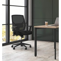 The HON Company BSXVL581ES10T basyx by Task Chair, High-Back Swivel/Tilt, Fabric
