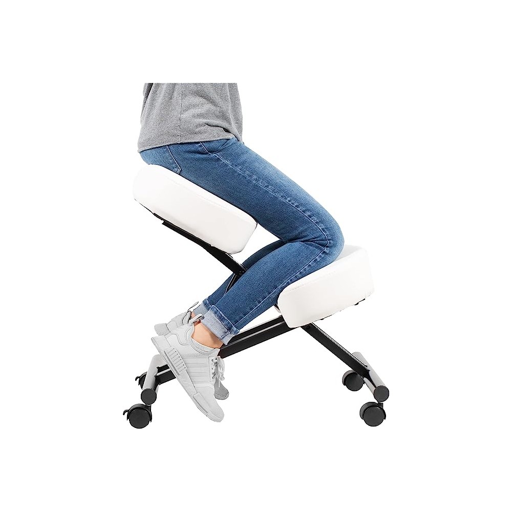 DRAGONN Silla ergonómica de Rodilla, Taburete Ajustable para el hogar y la Oficina