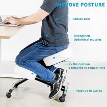 DRAGONN Silla ergonómica de Rodilla, Taburete Ajustable para el hogar y la Oficina