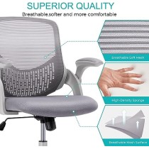 STAFFPENGUIN Silla de Oficina, Silla ergonómica para computadora con Soporte Lumbar Ajustable en Altura, Gris