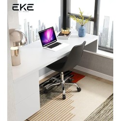 EKE Set 2 Sillas Eames Acojinadas con Ruedas Oficina Minimalista Comodas Alta Calidad Base de Metal