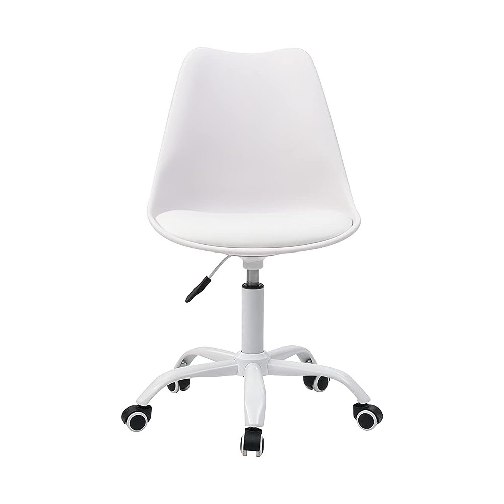 Alterego - Silla de Oficina Moderna Diogenes, Color Blanco