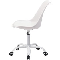 Alterego - Silla de Oficina Moderna Diogenes, Color Blanco