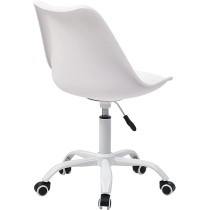 Alterego - Silla de Oficina Moderna Diogenes, Color Blanco