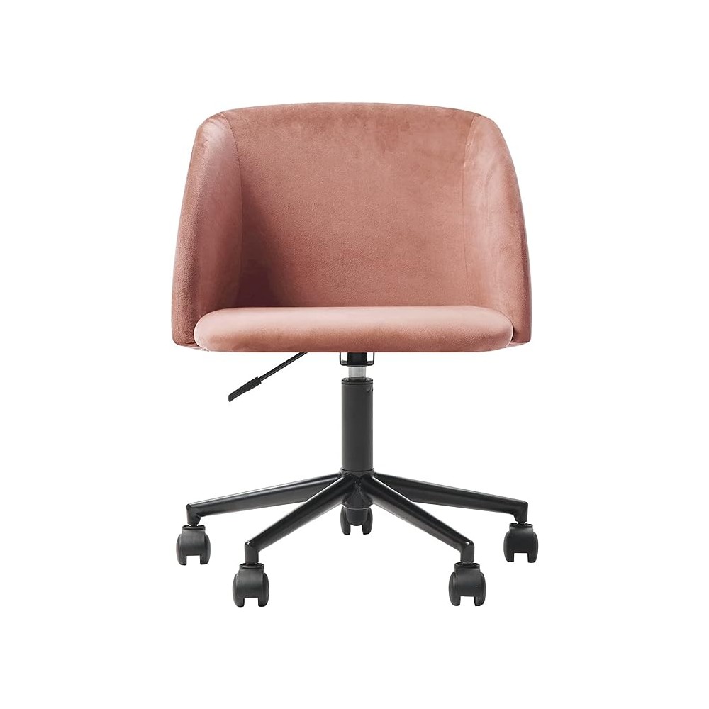 Alterego - Silla de Oficina Terciopelo Bliss, Color Rosa