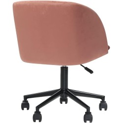 Alterego - Silla de Oficina Terciopelo Bliss, Color Rosa