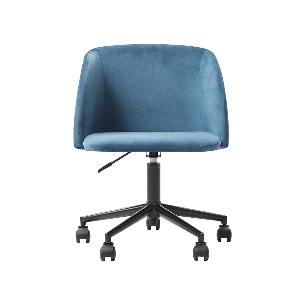 Alterego - Silla de Oficina Terciopelo Bliss, Color Azul