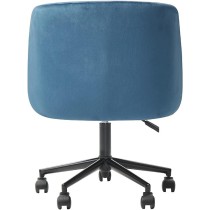 Alterego - Silla de Oficina Terciopelo Bliss, Color Azul