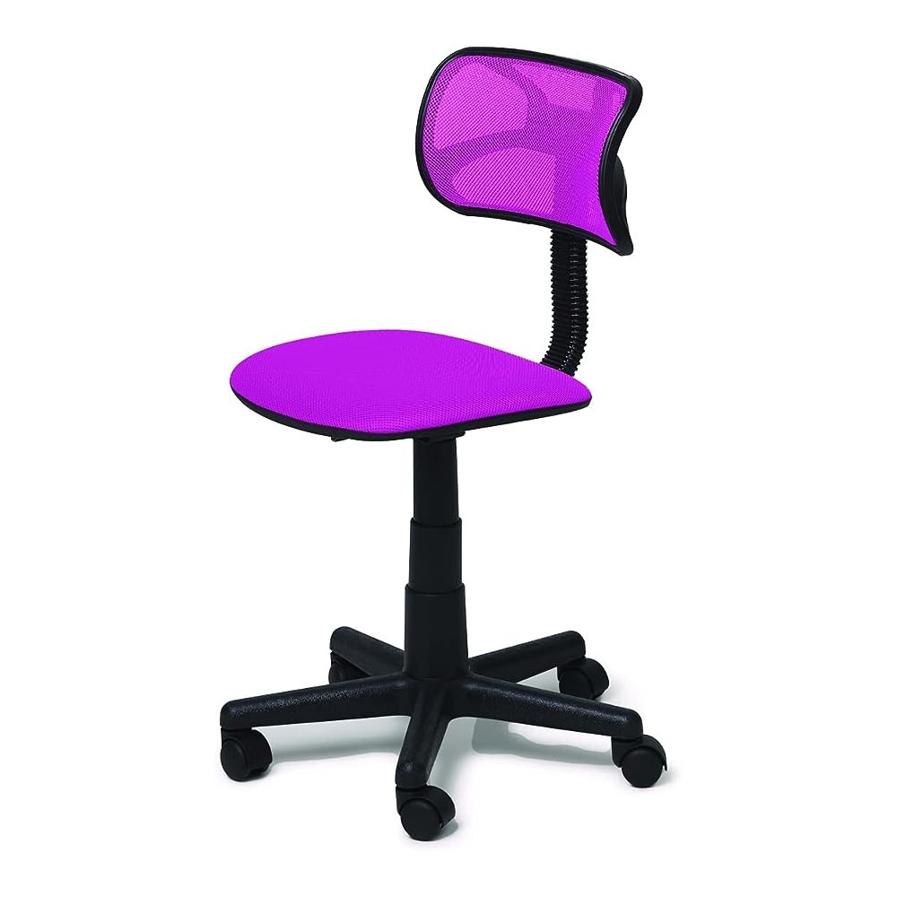 Urban Shop Silla giratoria de Malla, Rosa