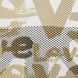 Urban Shop Silla de Trabajo con Ruedas Impresas, Malla para Silla de Amor, 21 cm de Profundidad x 21 cm de Ancho x 28 cm de Alto