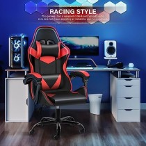 YSSOA Respaldo y Asiento de Altura Ajustable, Giratorio, Silla de Videojuegos ergonómica para Oficina, computadora