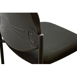 MÍO ES TUYO | Silla de Visita | Modelo MAE | Multiusos para Oficina, hogar, Escuela Color Negro