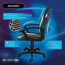 MAGMALIFE Silla Gamer Anatómica, Silla Gamer Juvenil Ideal para Videojuegos o PC (Jet Black)