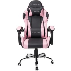 Nextep Silla Gamer Ergonómica Dragón XT Modelo Falkor Color Negro-Rosa, NE-461RS