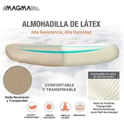 MAGMALIFE Silla de Escritorio Premium Ergonómica Modelo Estelar, Silla de Oficina con Reclinacion y Altura Ajustable Beige