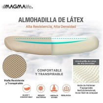 MAGMALIFE Silla de Escritorio Premium Ergonómica Modelo Estelar, Silla de Oficina con Reclinacion y Altura Ajustable Beige