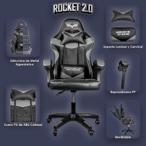 STEELPRO Silla Gamer (Negro) Black