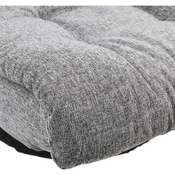 Amazon Basics - Silla giratoria de espuma con reposacabezas, ajustable, color gris