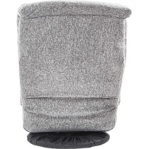 Amazon Basics - Silla giratoria de espuma con reposacabezas, ajustable, color gris