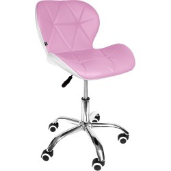 Silla de Oficina con Ruedas Giratorias Ejecutiva para Escritorio Alcochada Altura Ajustable (Morado)