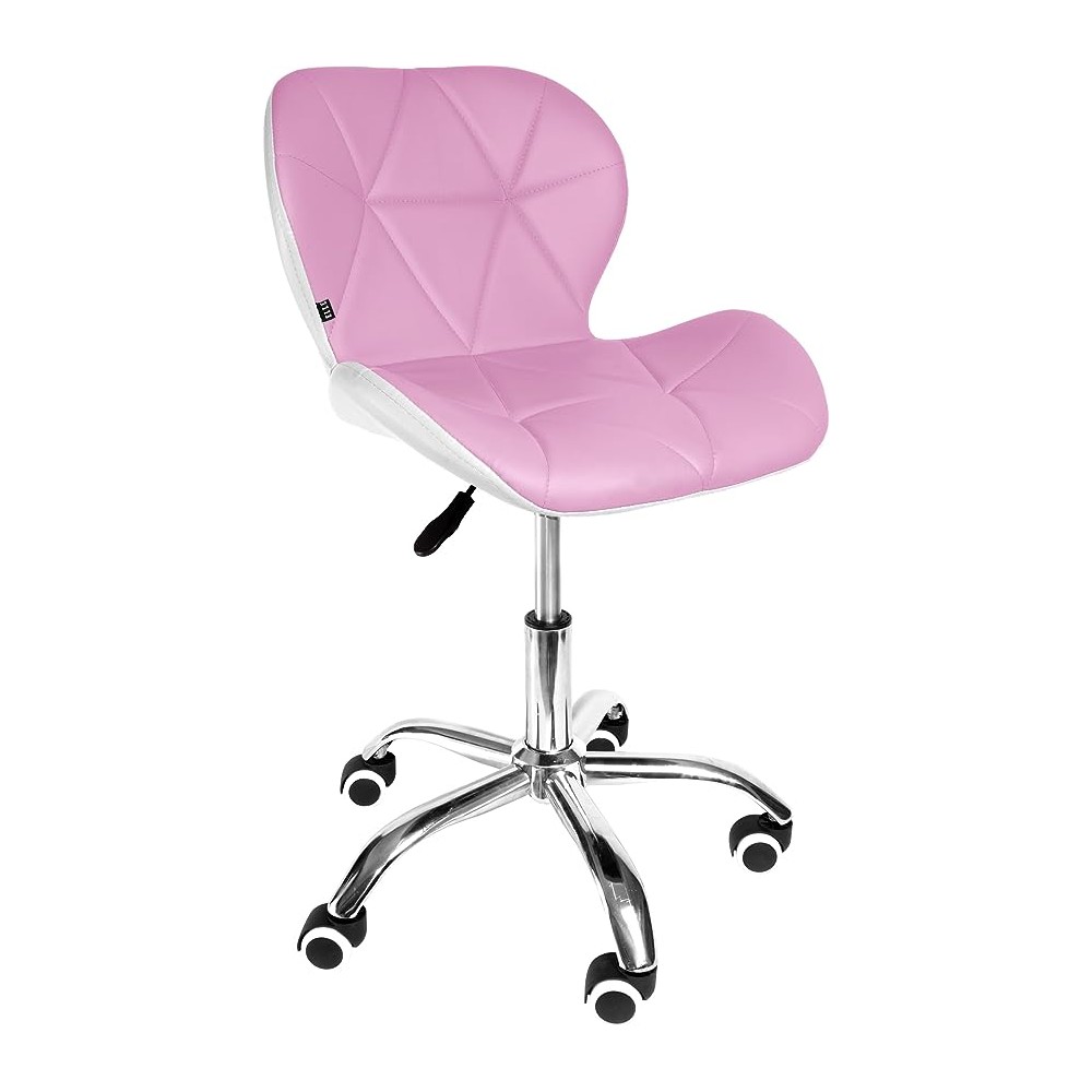 Silla de Oficina con Ruedas Giratorias Ejecutiva para Escritorio Alcochada Altura Ajustable (Morado)