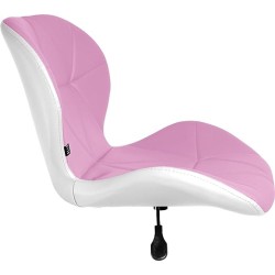 Silla de Oficina con Ruedas Giratorias Ejecutiva para Escritorio Alcochada Altura Ajustable (Morado)