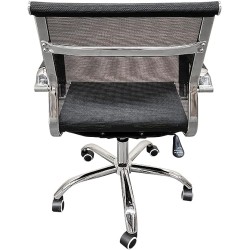 Casa easter Silla De Oficina Silla Ejecutiva Base Cromada Escritorio Economica Gran Calidad (BART121/BLACK)