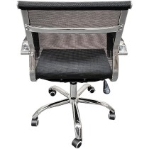 Casa easter Silla De Oficina Silla Ejecutiva Base Cromada Escritorio Economica Gran Calidad (BART121/BLACK)