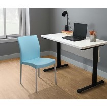 MÍO ES TUYO | Juego de 4 Sillas | Modelo Amelia | Multiusos para Oficina, hogar, Restaurante, Escuela Color Azul Claro