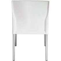 MÍO ES TUYO | Juego de 4 Sillas | Modelo Amelia | Multiusos para Oficina, hogar, cafetería, Restaurante, Escuela | Color Blanco