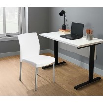 MÍO ES TUYO | Juego de 4 Sillas | Modelo Amelia | Multiusos para Oficina, hogar, cafetería, Restaurante, Escuela | Color Blanco