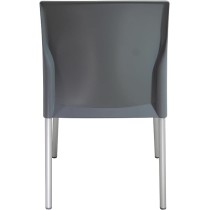 MÍO ES TUYO | Juego de 4 Sillas | Modelo Amelia | Multiusos para Oficina, hogar, cafetería, Restaurante, Escuela | Color Gris