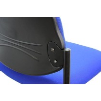 MÍO ES TUYO | Silla de Visita | Modelo MAE | Multiusos para Oficina, hogar, Escuela | Estructura de Metal | Color Azul