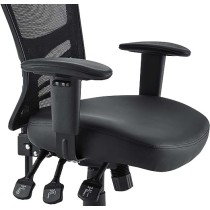 LexMod EEI-755-BLK Articulate Mesh Office Chair with Fully Adjustable Seat, Black Vinyl