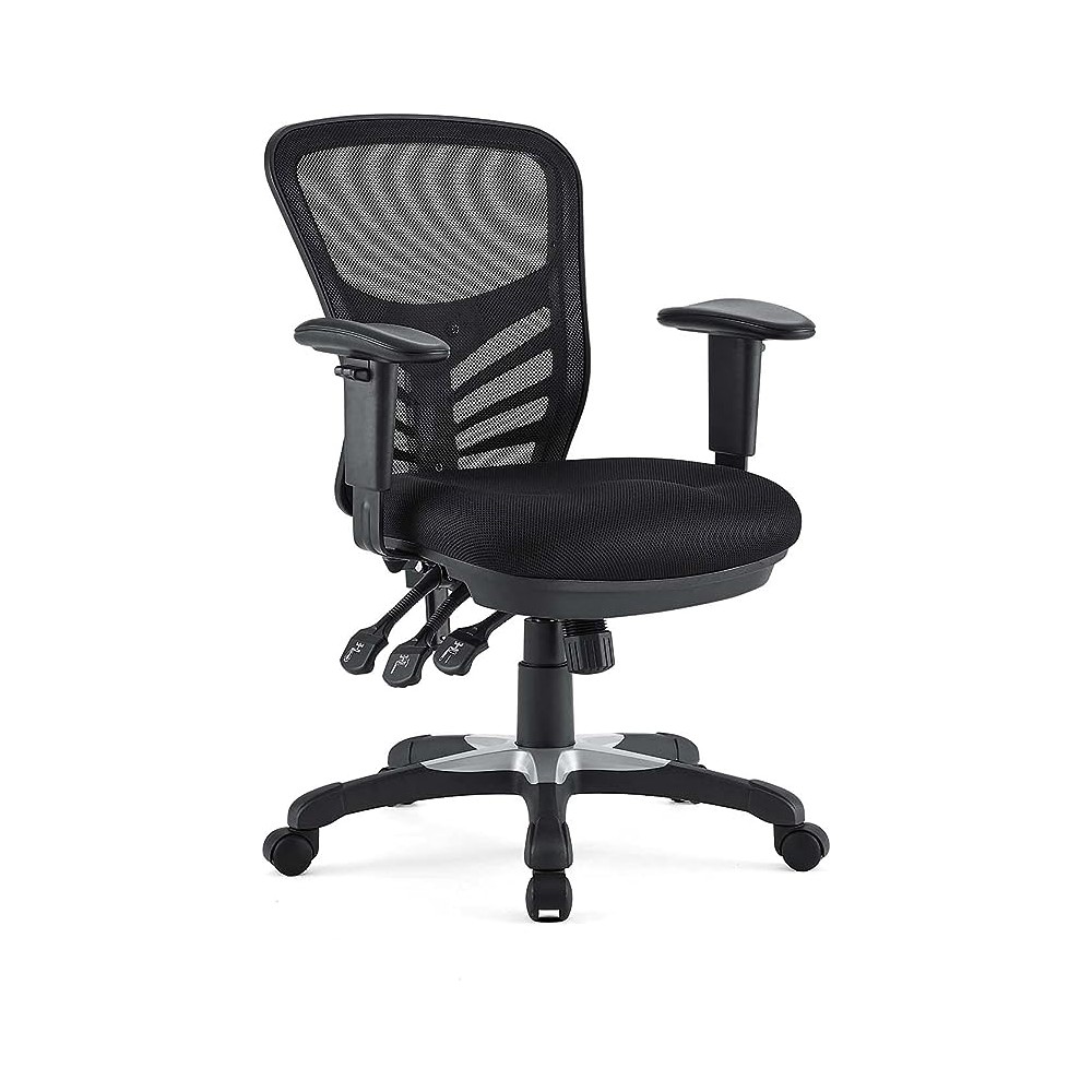 LexMod EEI-757-BLK Articulate Mesh Office Chair, Black