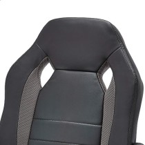 Amazon Basics - Silla de oficina estilo carreras y juegos, piel sintética, color gris