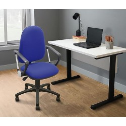 MÍO ES TUYO | Silla EJECUTIVA Grace | para casa u Oficina | Medidas 60 x 57 x 102 cm | Color Azul