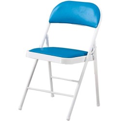 Ilios Innova Silla Plegable acojinada para Oficina, Exteriores, Home Office ergonomica (Azul Cielo)