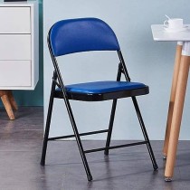 Ilios Innova Silla Plegable acojinada para Oficina, Exteriores, Home Office ergonomica (Azul con Negro)