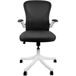 siafu Silla ejecutiva ergonómica con Respaldo reclinable y reposabrazos acolchonado abatible (Negro)