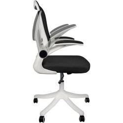 siafu Silla ejecutiva ergonómica con Respaldo reclinable y reposabrazos acolchonado abatible (Negro)