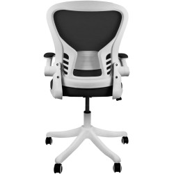 siafu Silla ejecutiva ergonómica con Respaldo reclinable y reposabrazos acolchonado abatible (Negro)