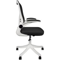 siafu Silla ejecutiva ergonómica con Respaldo reclinable y reposabrazos acolchonado abatible (Negro)